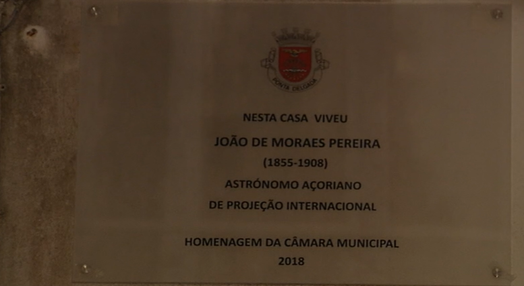 Homenagem ao astrónomo João Moraes Pereira