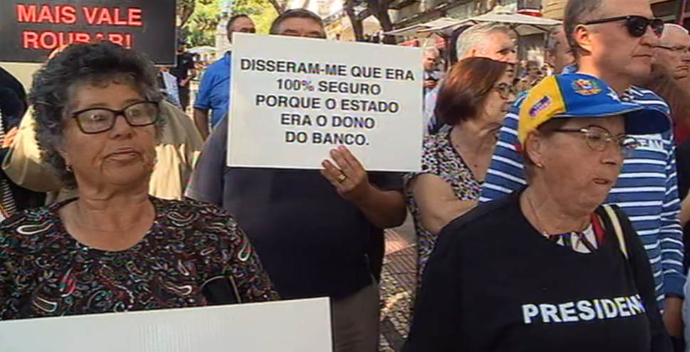 Manifestação dos lesados do BANIF