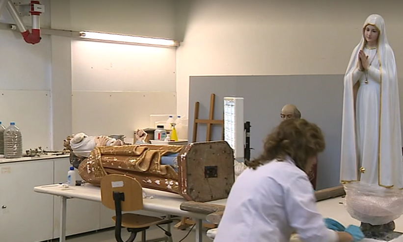 Restauro da Virgem Peregrina