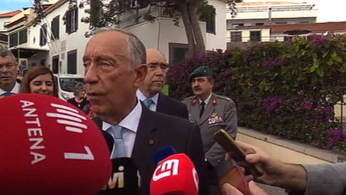 Visita de Marcelo Rebelo à Ilha do Porto Santo