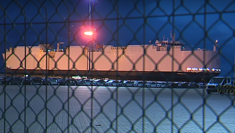 Estivadores em protesto