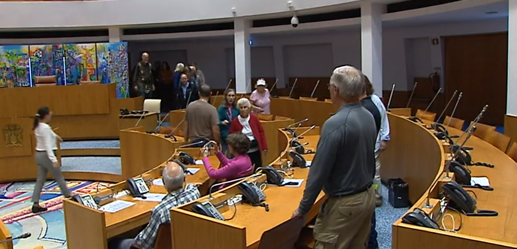 Comitiva de New Bedford na Ilha do Faial