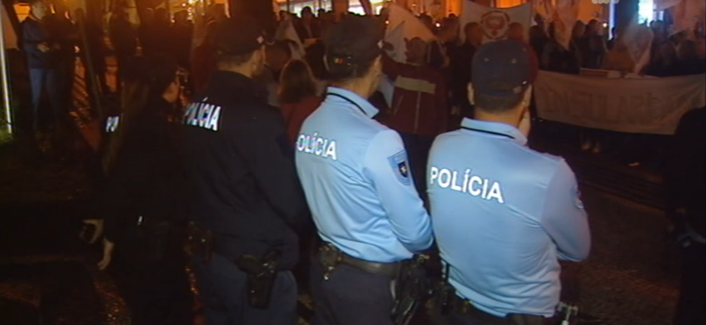 Manifestação de polícias