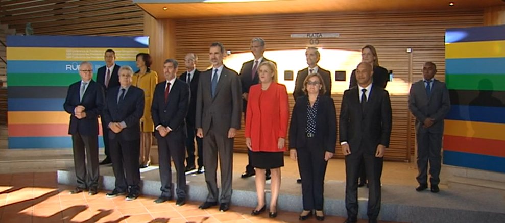 Rei de Espanha na Conferência da RUP