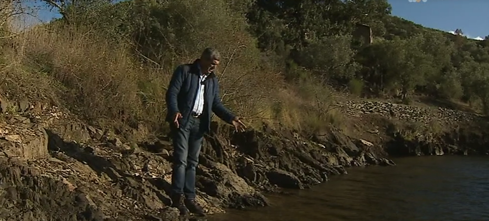 Poluição no rio Tejo