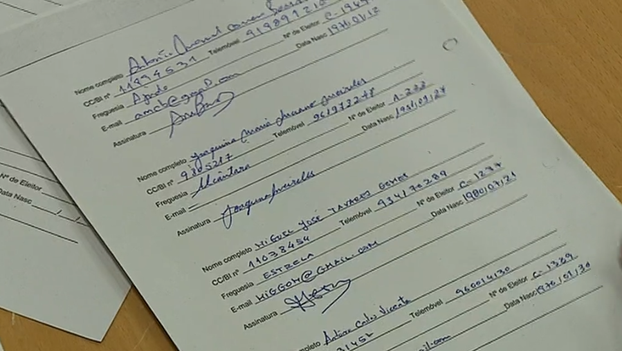 Assinaturas de candidaturas independentes