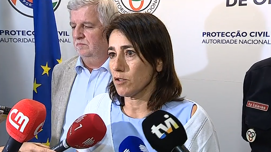 Constança Urbano de Sousa na sede da ANPC