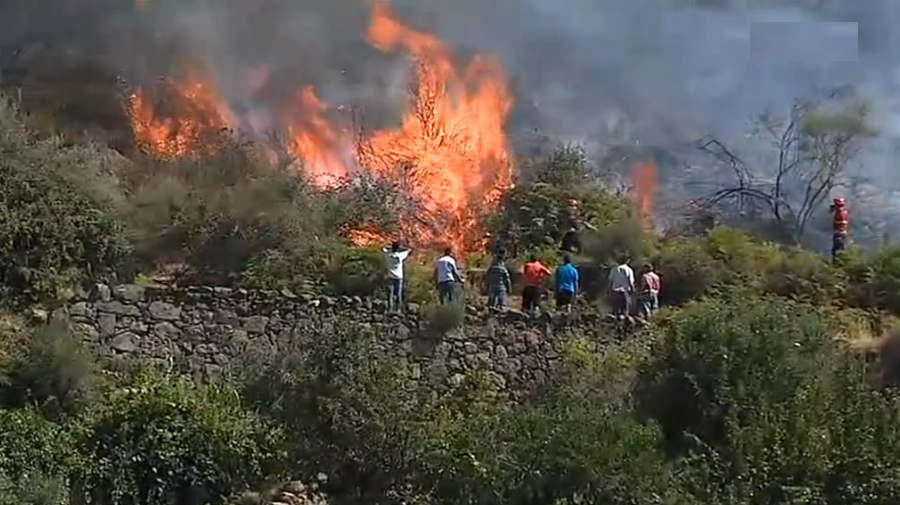 Incêndios florestais na região da Covilhã