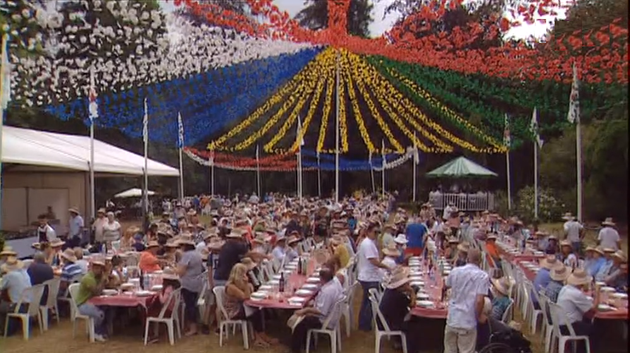 Festa do banco Millenium para emigrantes madeirenses