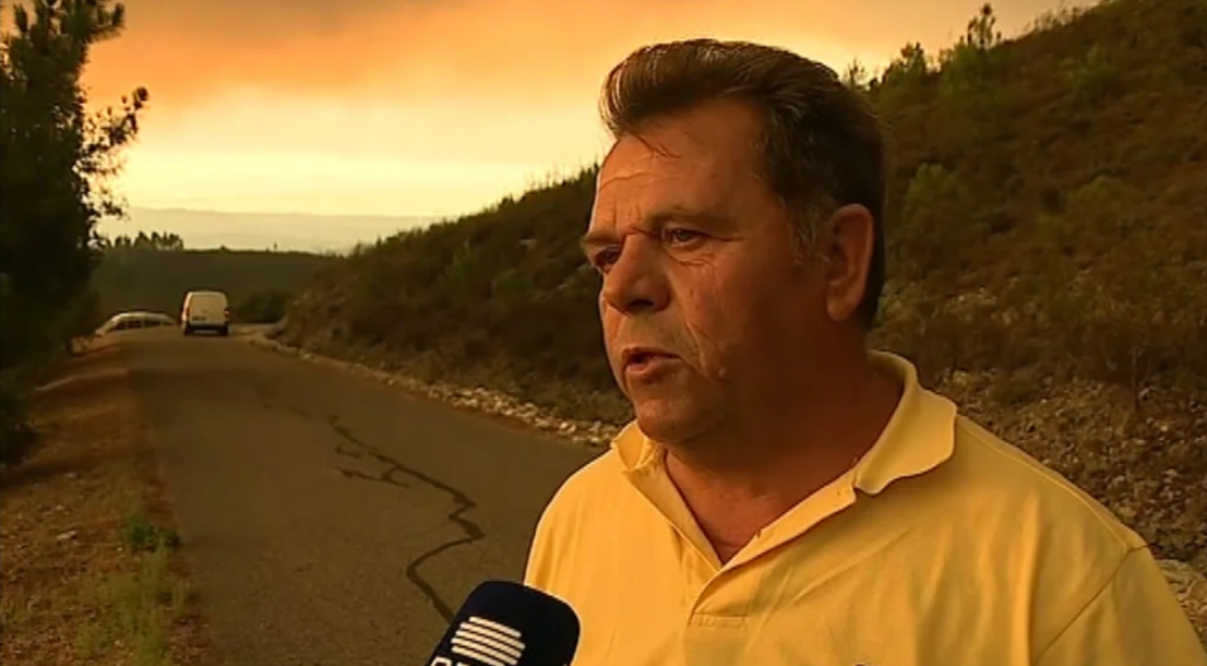 Incêndio florestal em Vila de Rei