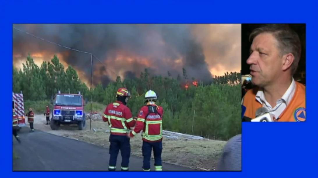 Incêndio florestal em Mação