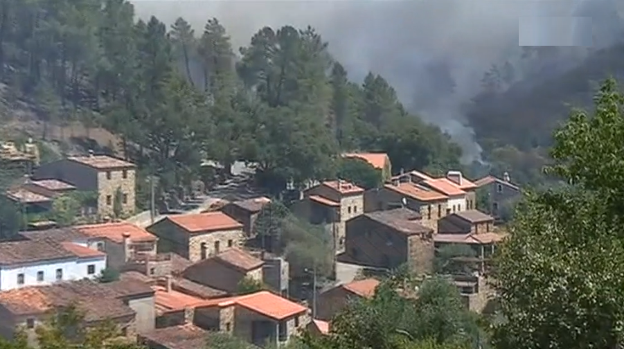 Incêndio florestal em Vila de Rei