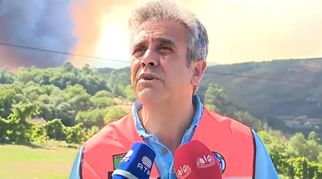 Incêndio florestal em Cabeceiras de Basto