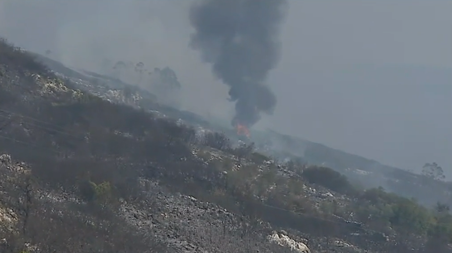 Incêndio florestal em Porto de Mós