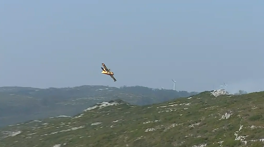 Incêndio florestal em Porto de Mós