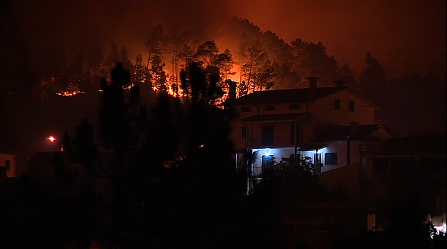 Incêndio florestal em Mação