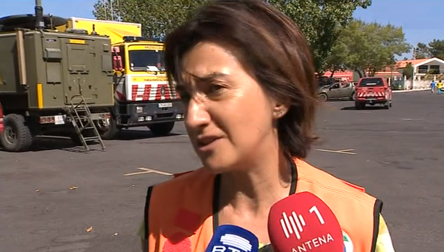 Incêndio florestal em Abrantes