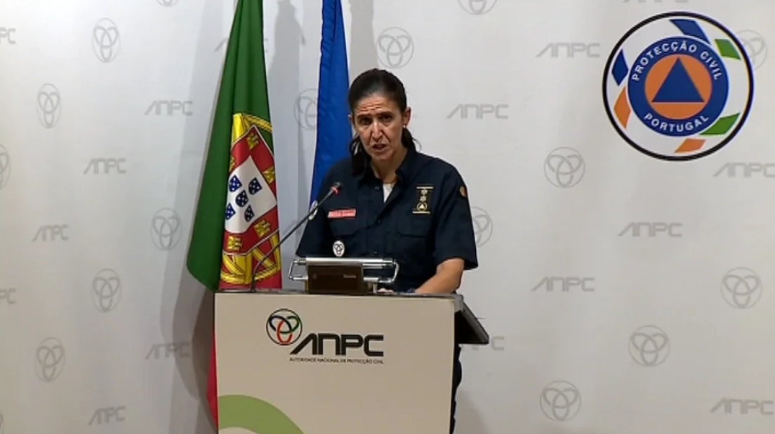 Atualização do mapa de incêndios