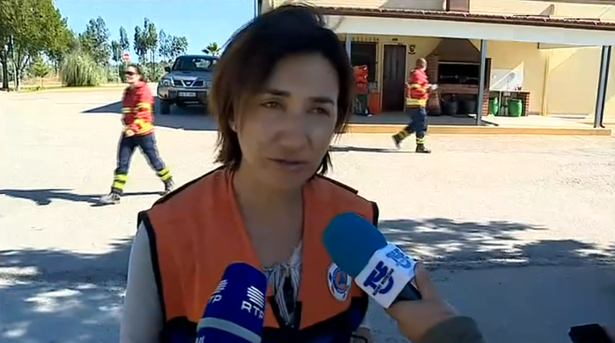 Incêndio florestal em Abrantes