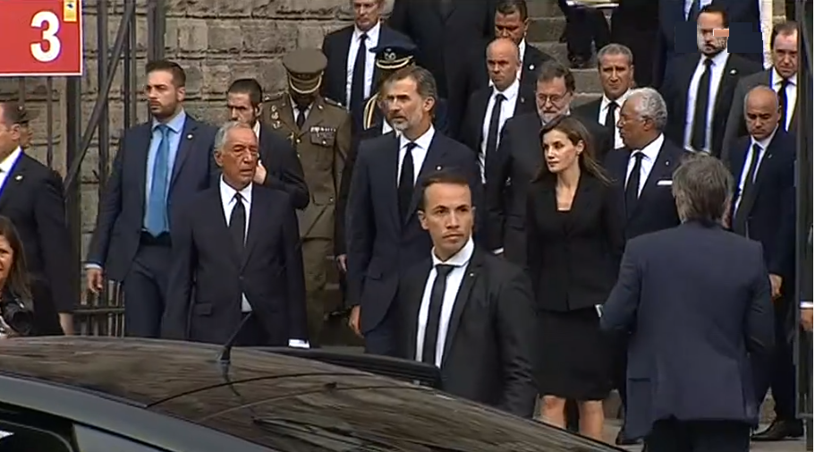 Marcelo Rebelo de Sousa e António Costa em Barcelona