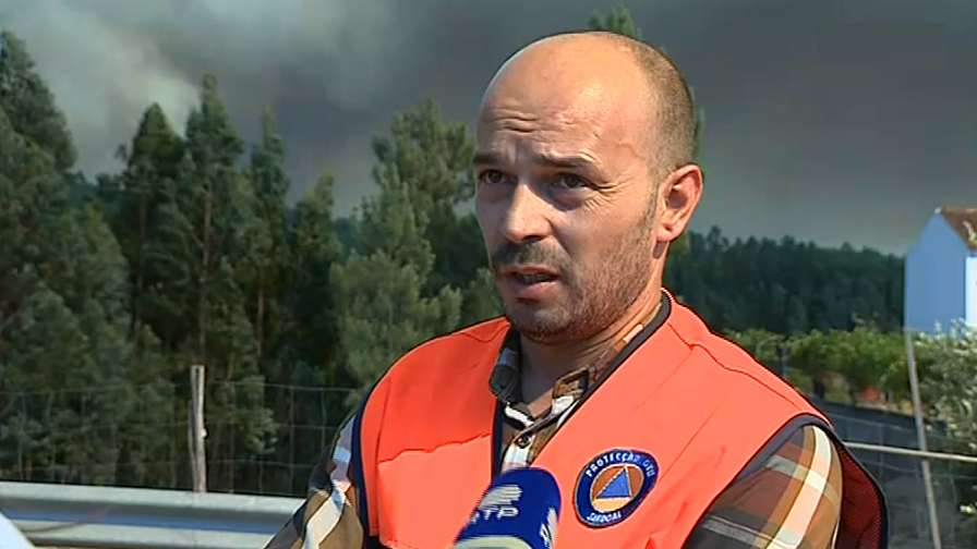 Incêndio florestal no Sardoal