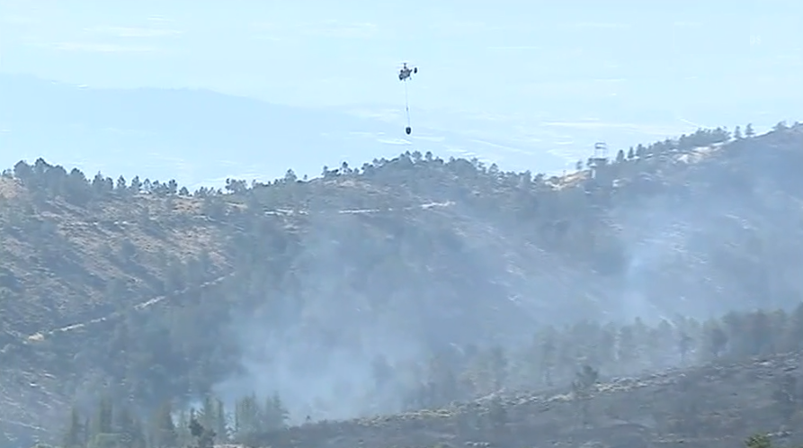 Incêndios florestais na Covilhã e Terras de Bouro