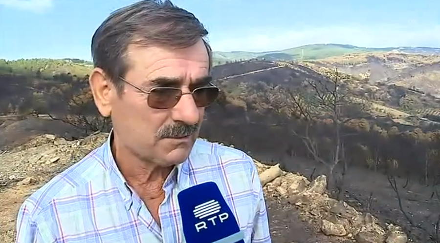 Incêndio florestal em Macedo de Cavaleiros