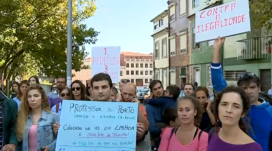 Professores contestam lista de colocações