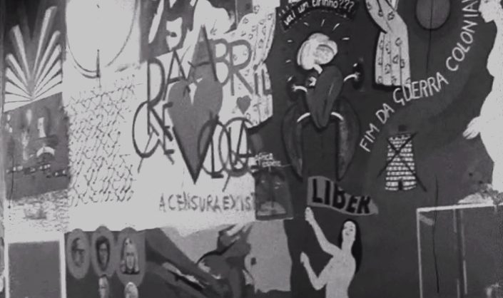 Mural de homenagem ao MFA