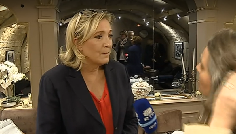 Marine Le Pen em entrevista à RTP