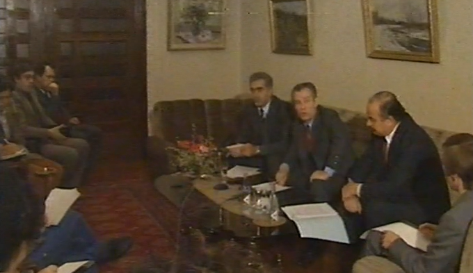 Conferência de imprensa de Valentin Vdovin