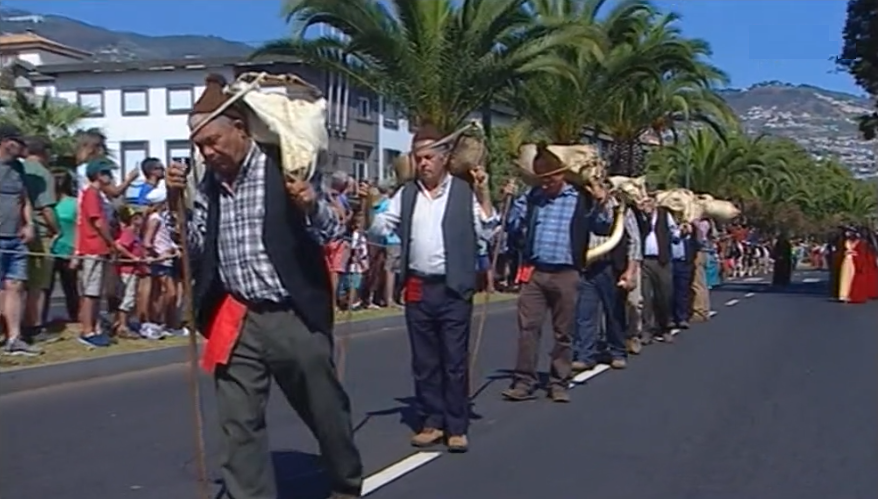 Cortejo histórico e etnográfico na Festa do Vinho Madeira