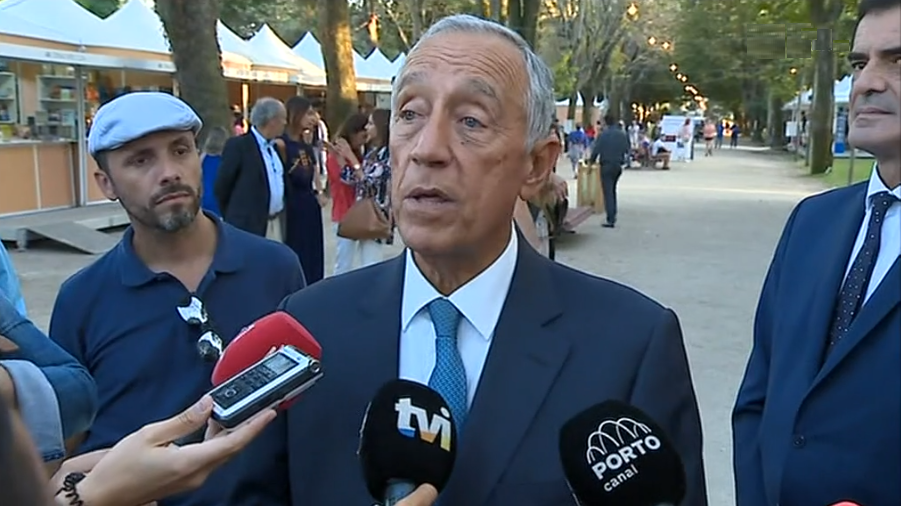 Visita de Marcelo Rebelo de Sousa à Feira do Livro do Porto