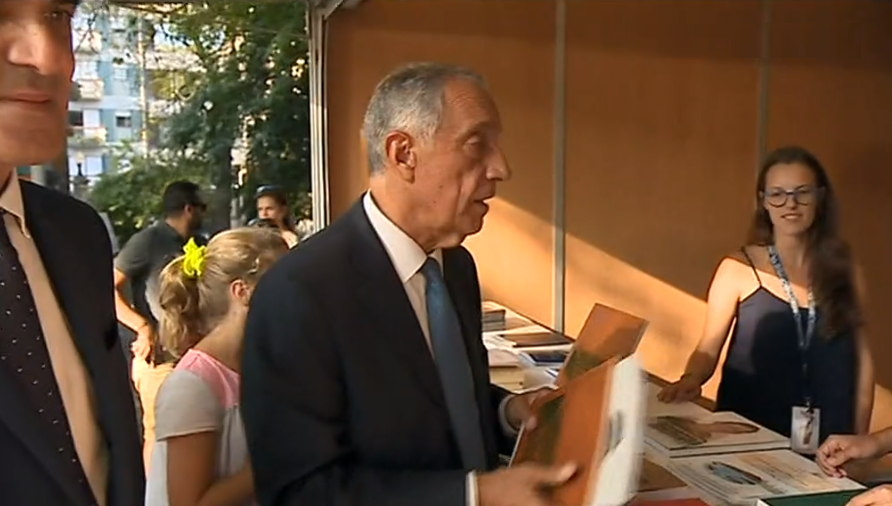 Visita de Marcelo Rebelo de Sousa à Feira do Livro do Porto