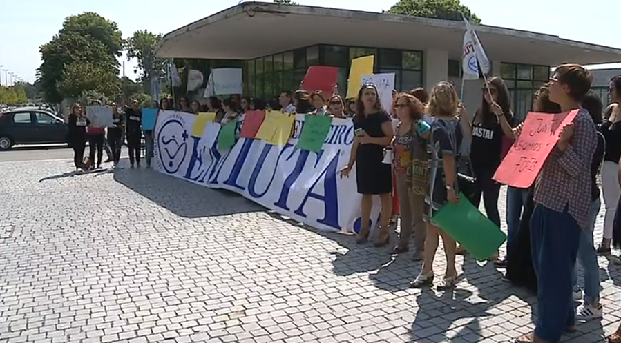 Protesto de enfermeiros especialistas