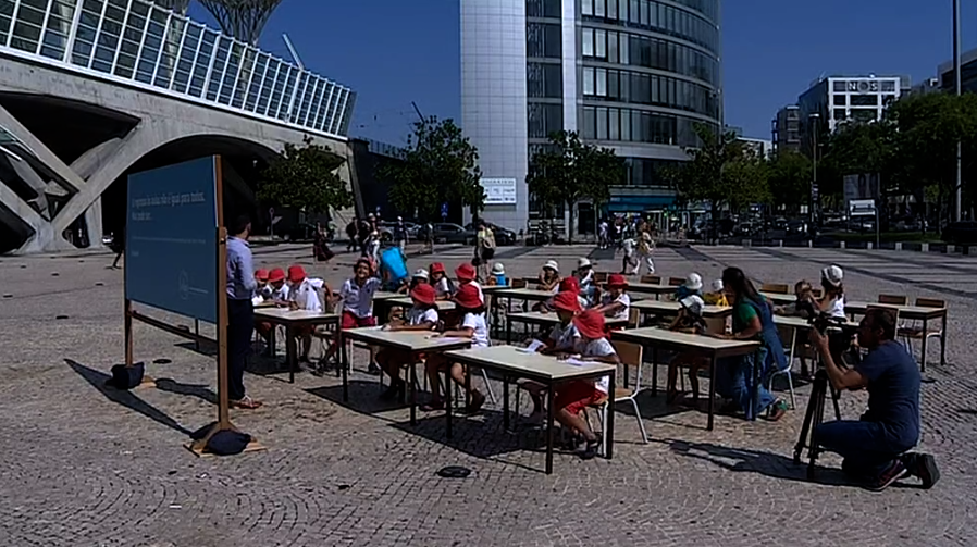 Aula ao ar livre em Lisboa