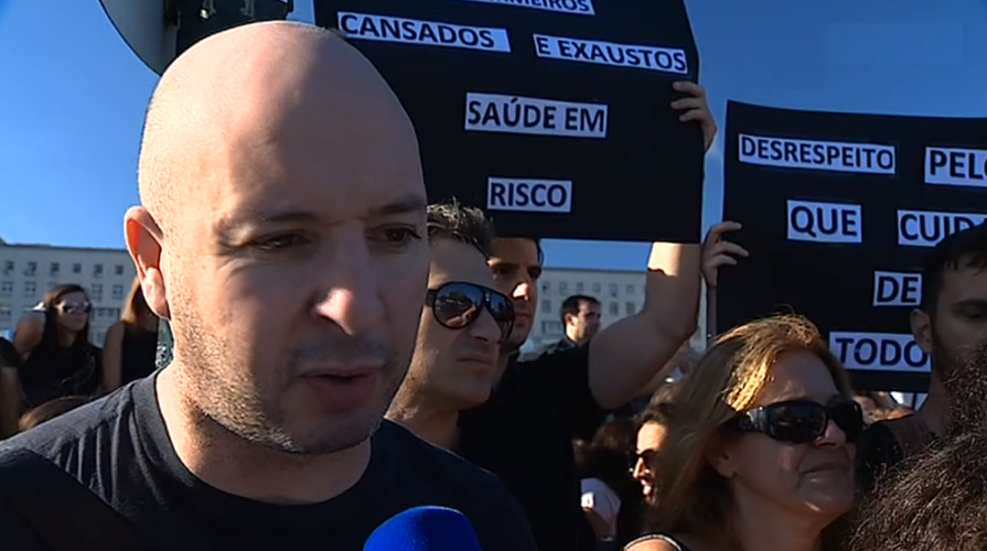 Enfermeiros em greve