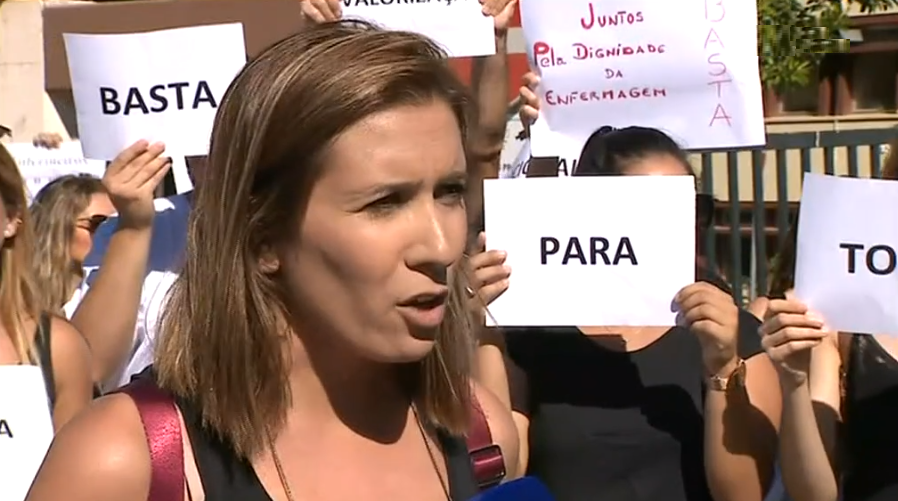 Greve dos enfermeiros no Hospital de Faro