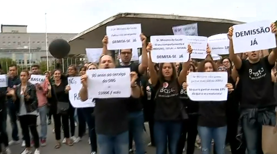 Enfermeiros em greve