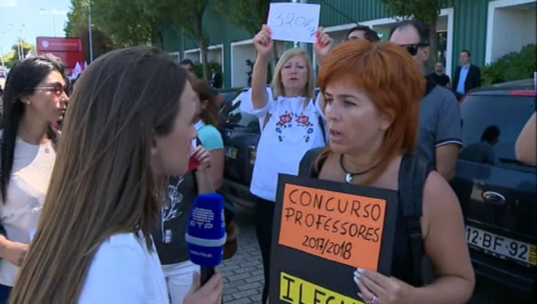 Manifestação de professores