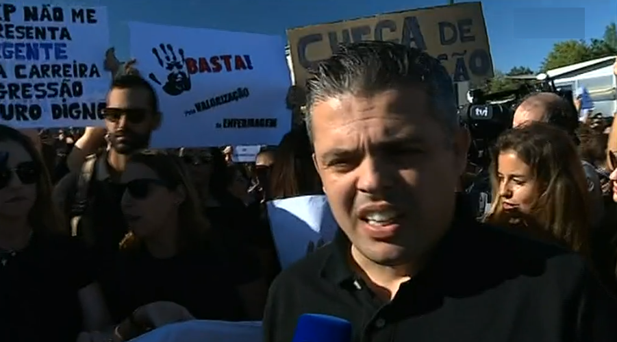 Greve dos enfermeiros no hospital de Santa Maria