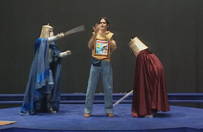 Ensaio da peça de teatro “O Rapaz de Papel” em Lisboa