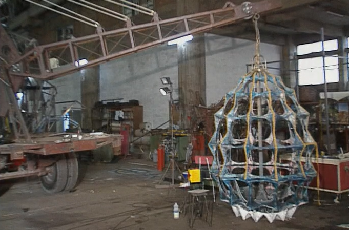 Preparação do espetáculo “Peregrinação”