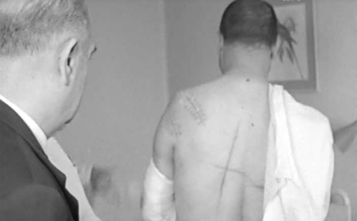 Visita de Vasco Lopes Alves a polícias feridos em Angola