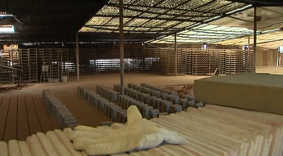 Tijolos de cerâmica algarvios