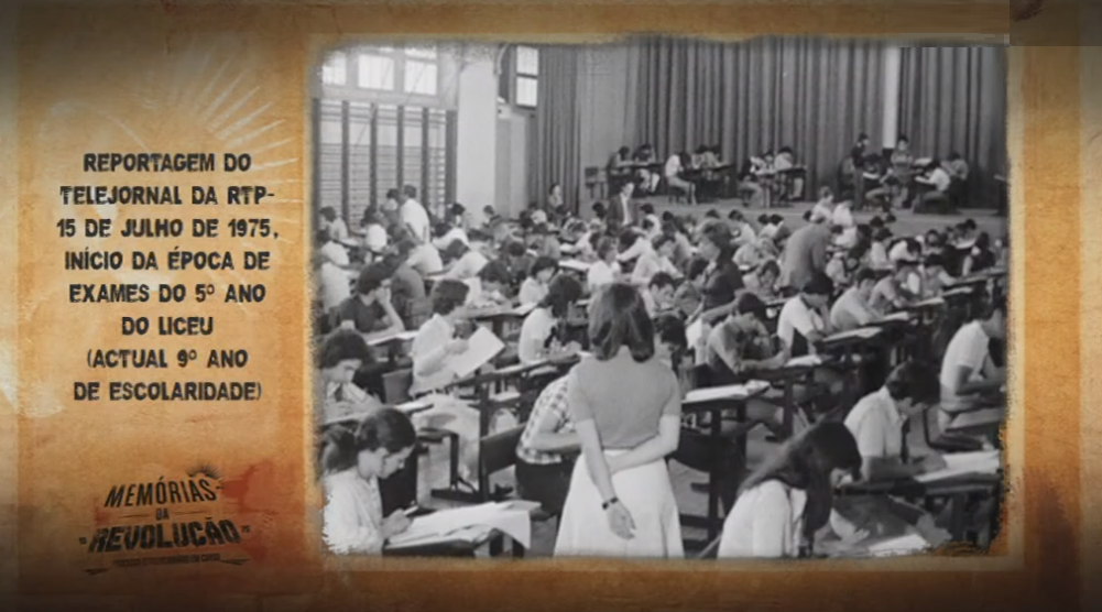 Memórias da Revolução: Início dos Exames do 5º Ano do Liceu