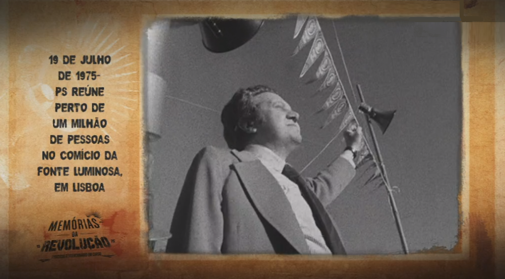 Memórias da Revolução: Comício do PS na Alameda