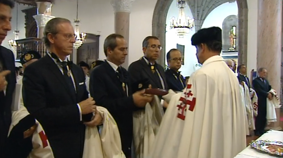 Cerimónia na Ordem do Santo Sepulcro de Jerusalém