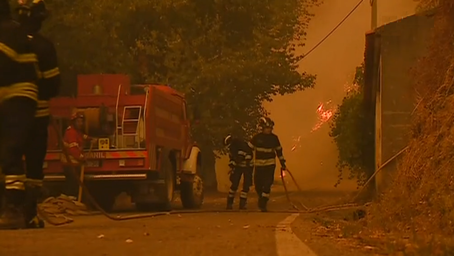 Incêndio florestal no distrito de Coimbra