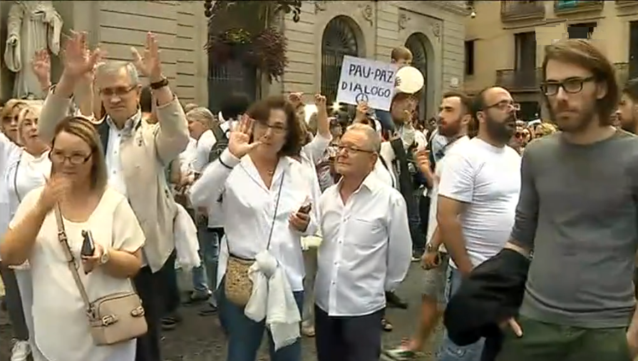 Manifestação em Barcelona